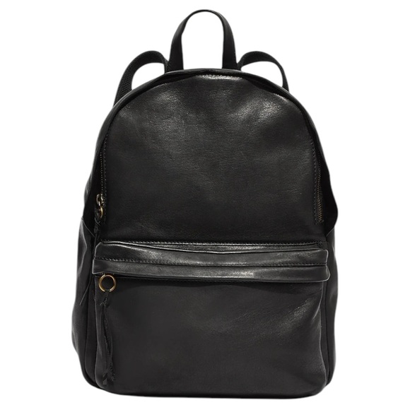 Brand New Madewell Lorimer Backpack Black Leather - Picture 3 of 9